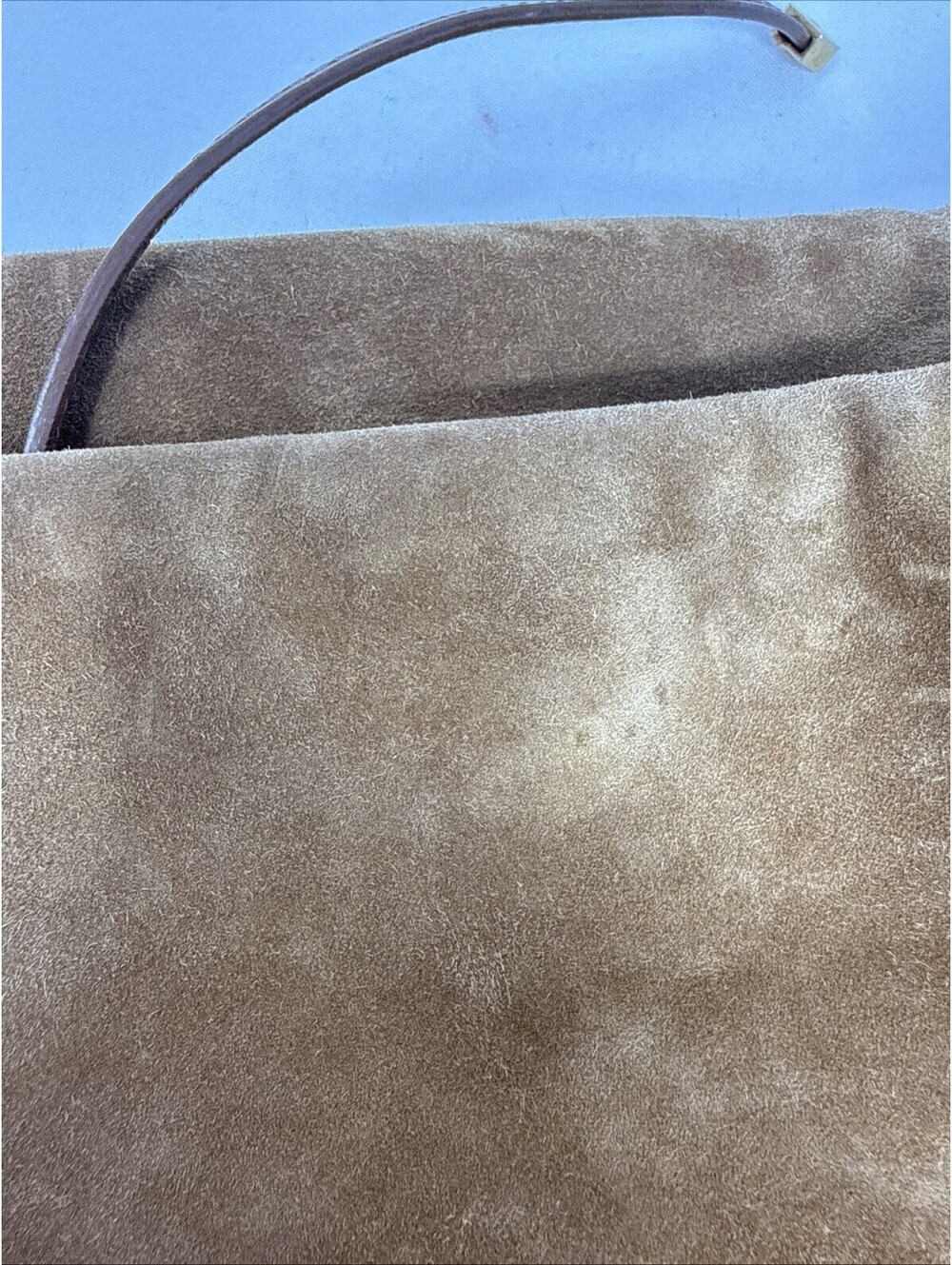 Saint Laurent YSL Maxi 4.3 JAMIE SUEDE GOLDEN LEAF COA - Picture 13 of 15